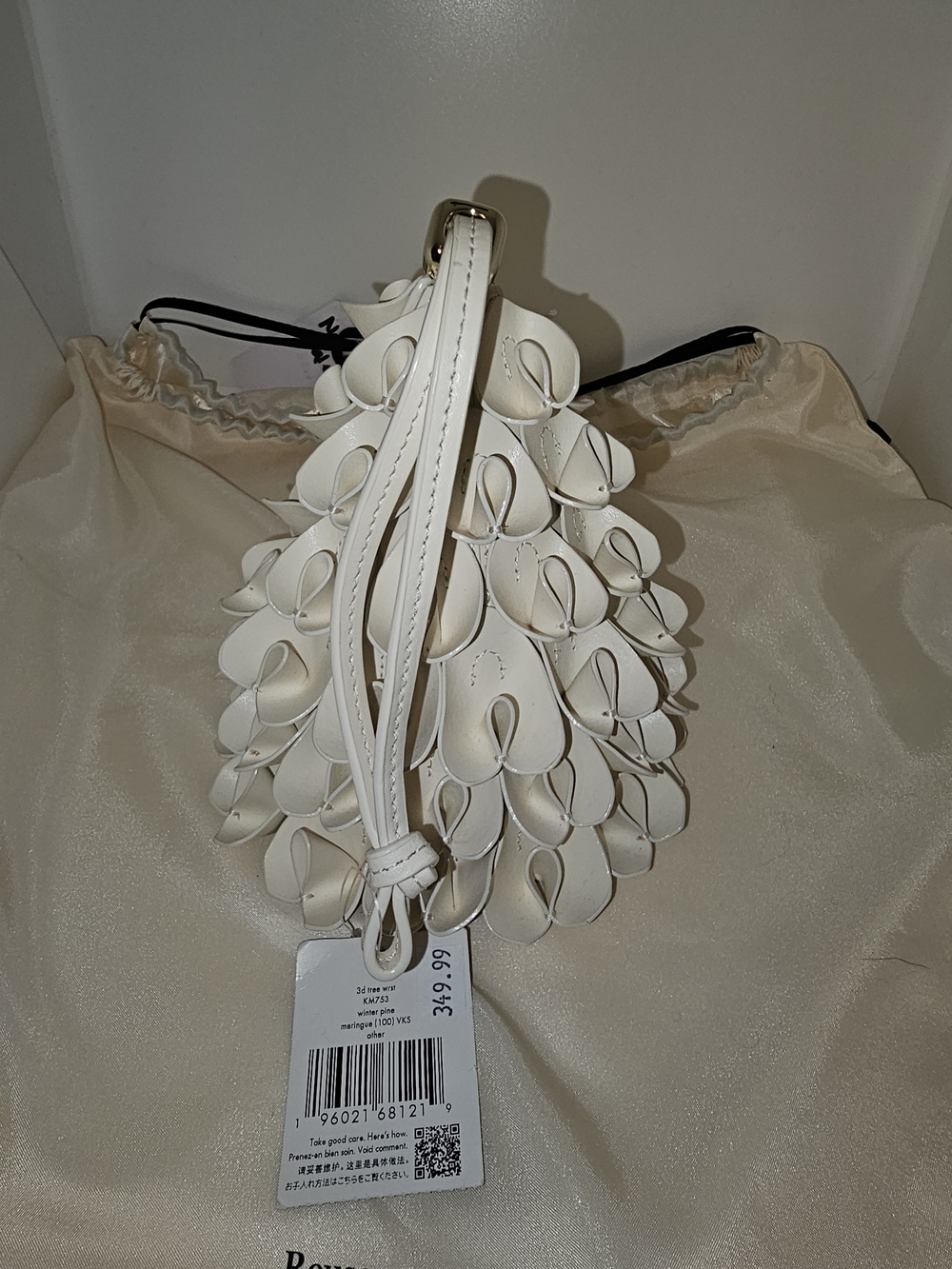 Kate Spade Cream Sculptural Petal Tree Wristlet NWT And Dustbag - Picture 4 of 6